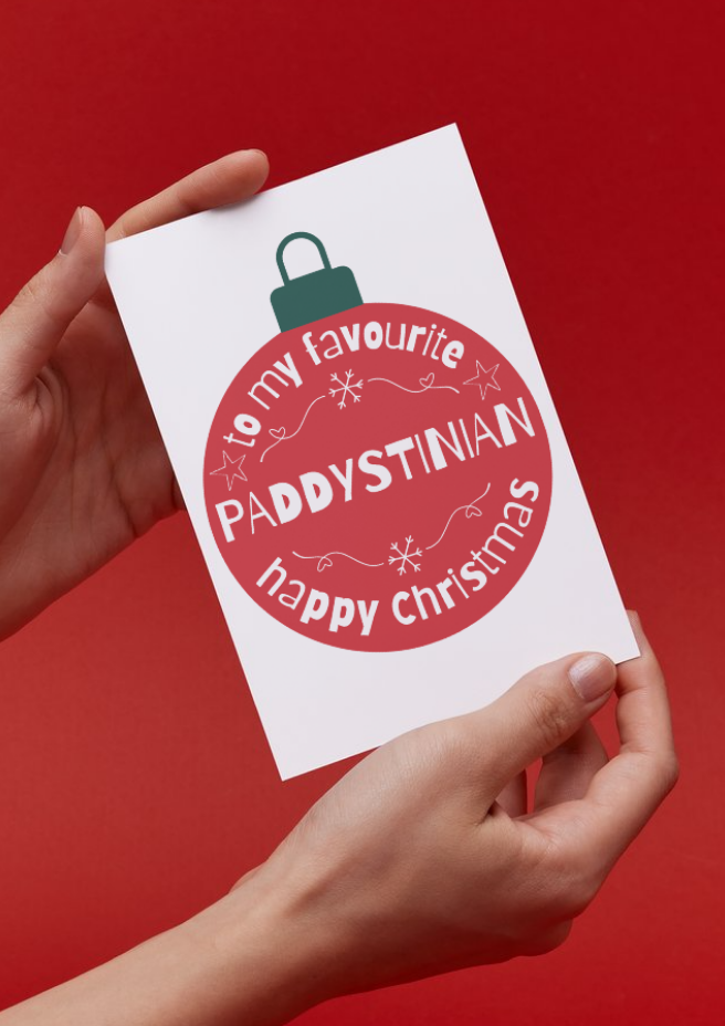 Paddystinian Printable Card in aid of Palestine