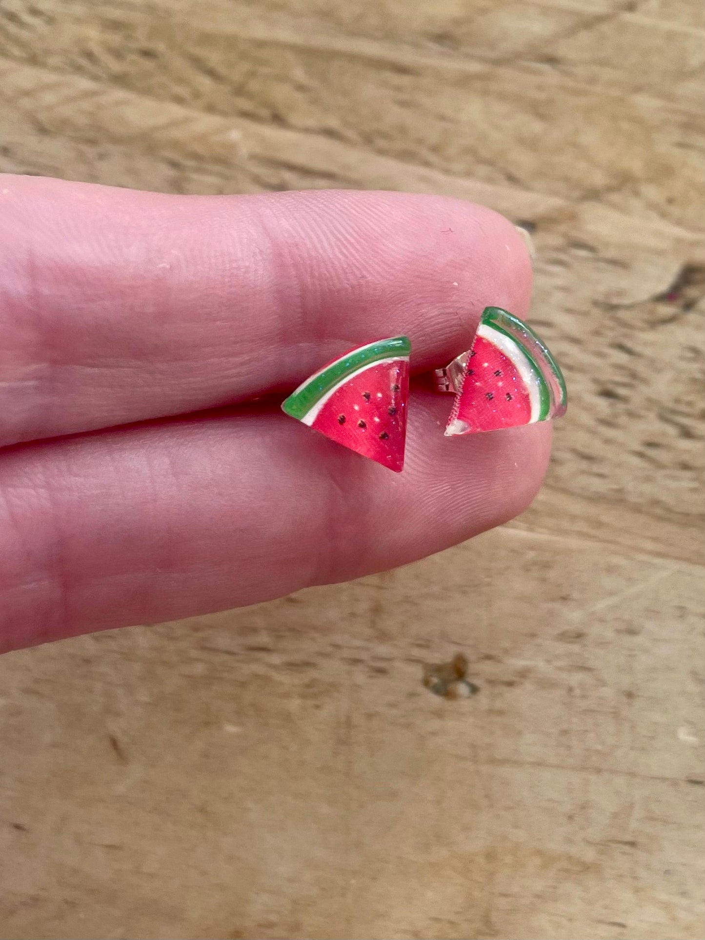 watermelon earrings in aid of Palestine