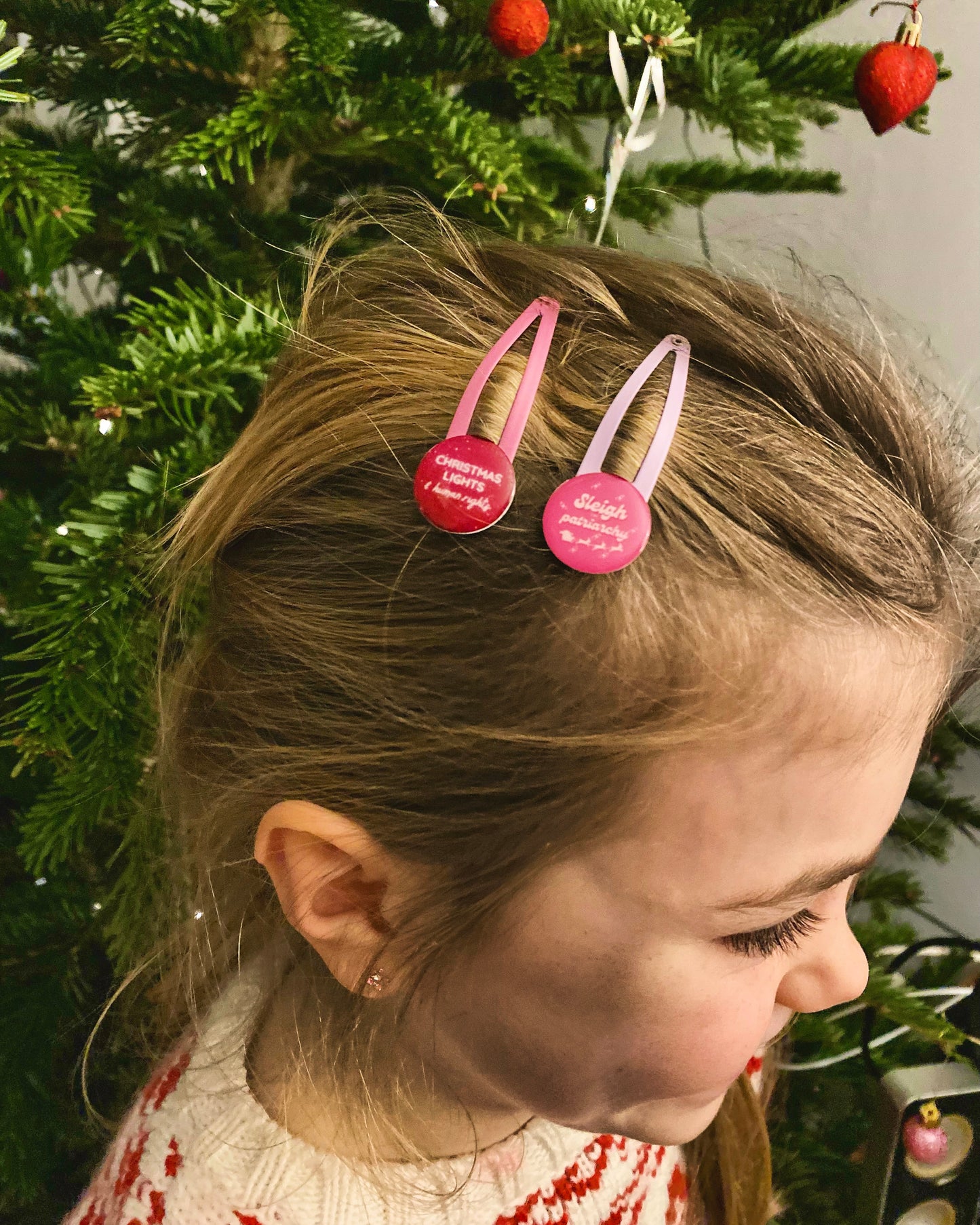 Sleigh the Patriarchy! Duo Hair Clips