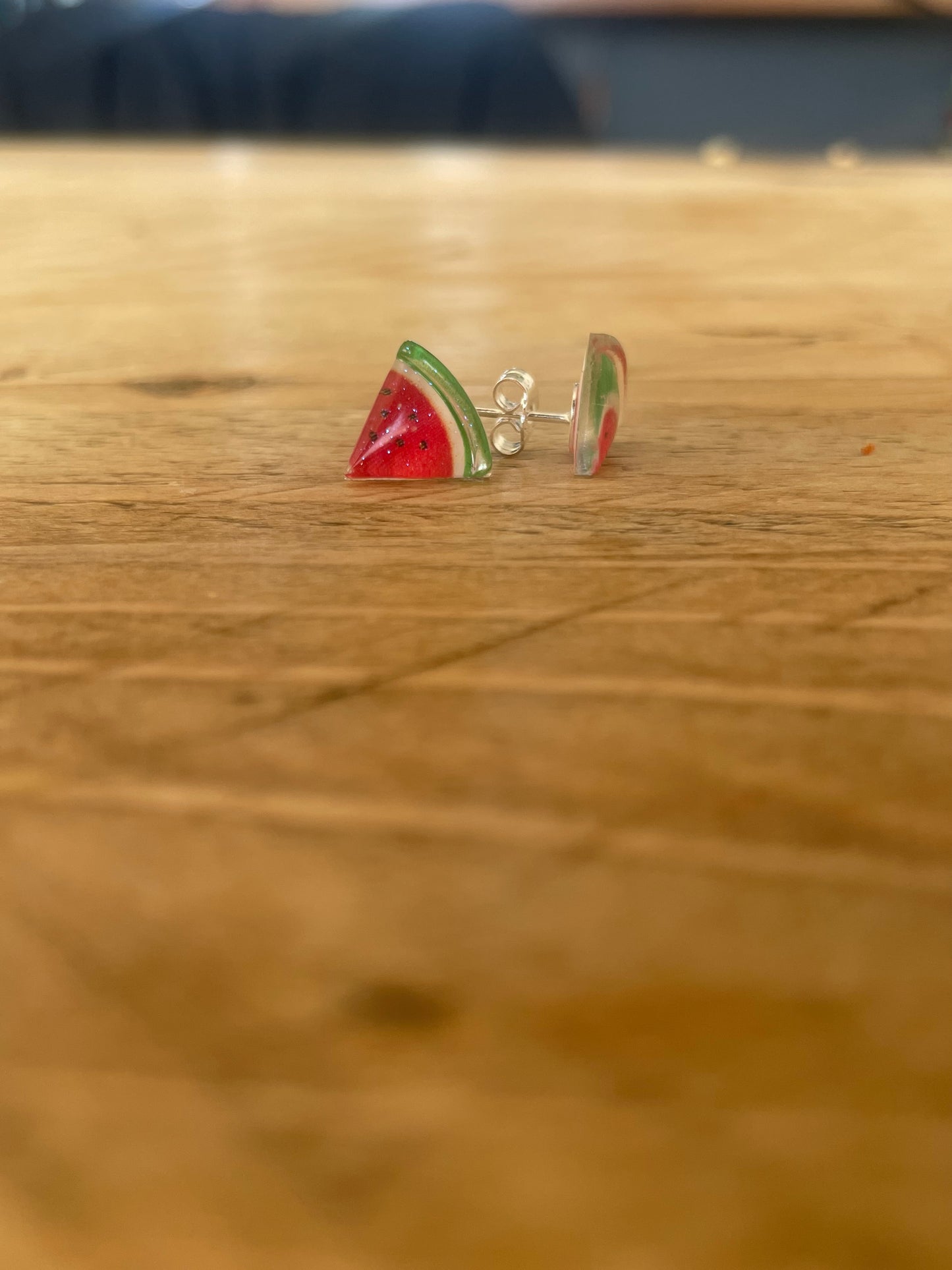 watermelon earrings in aid of Palestine