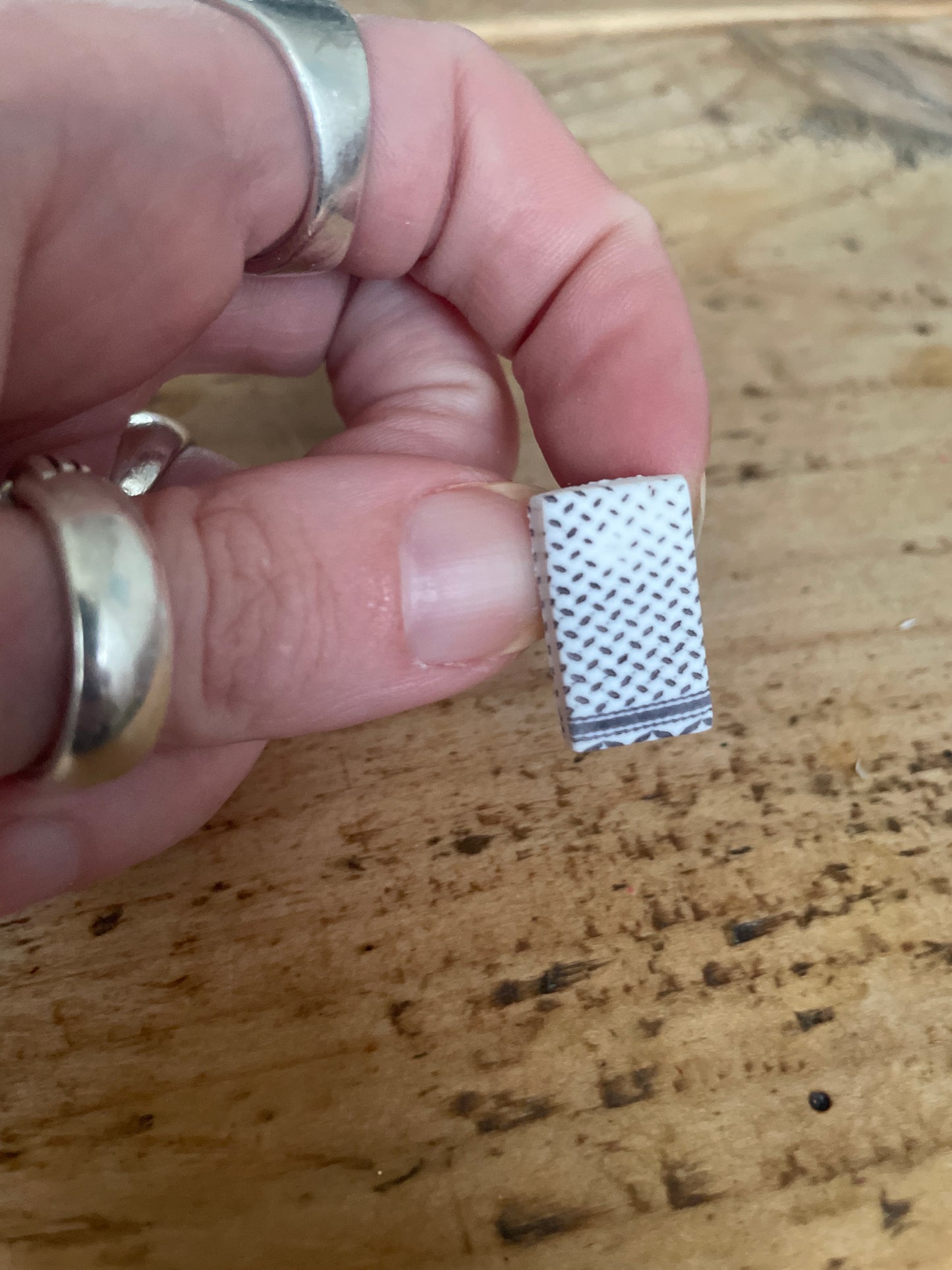 Handmade Clay Palestinian Keffiyeh Badges for Alaa