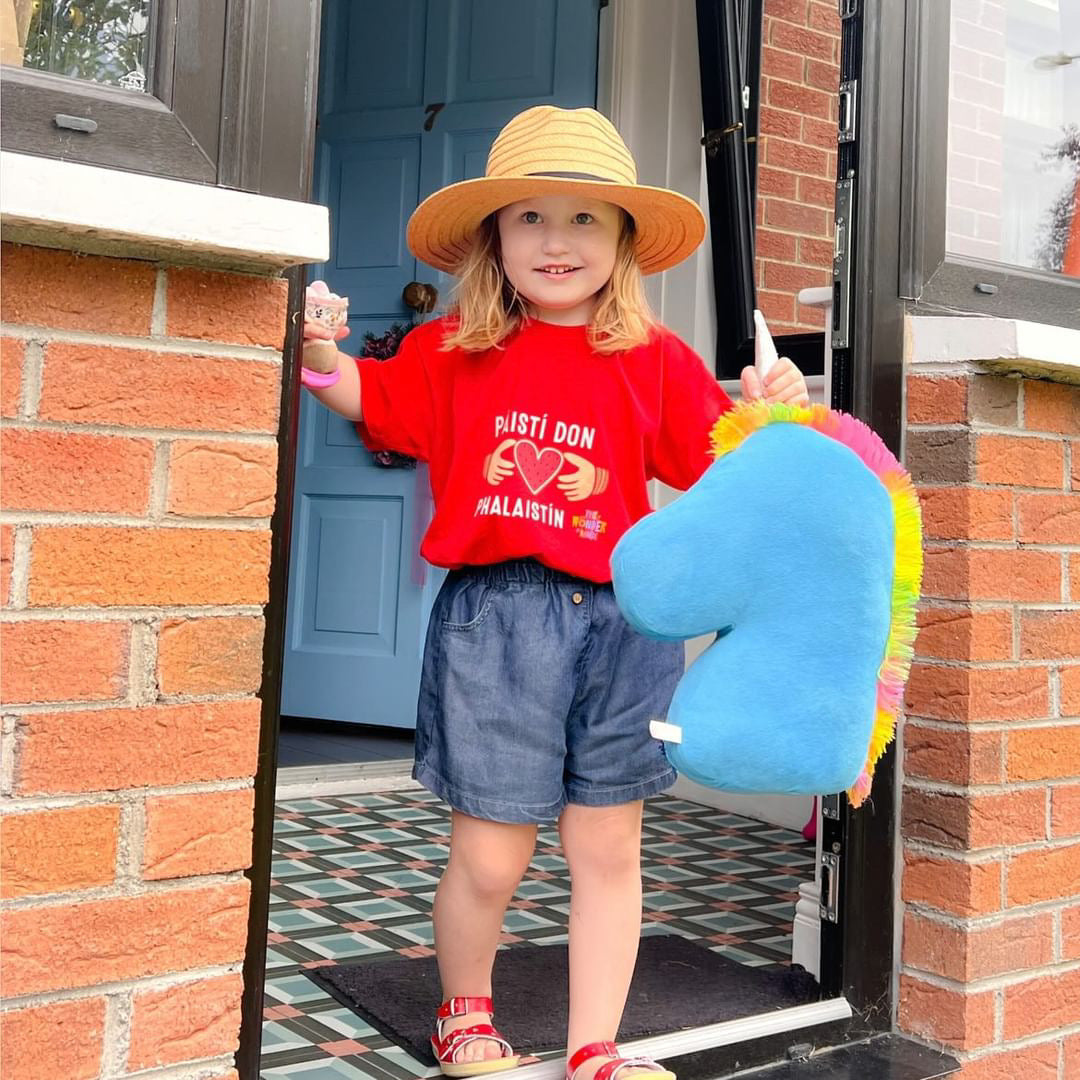 St. Patrick's Day Páistí don Phalaistín Kids T-Shirt – Support Palestine 🇮🇪🇵🇸